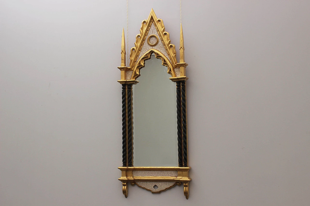 Vintage Italian neoGothic mirror, 70's 1097188