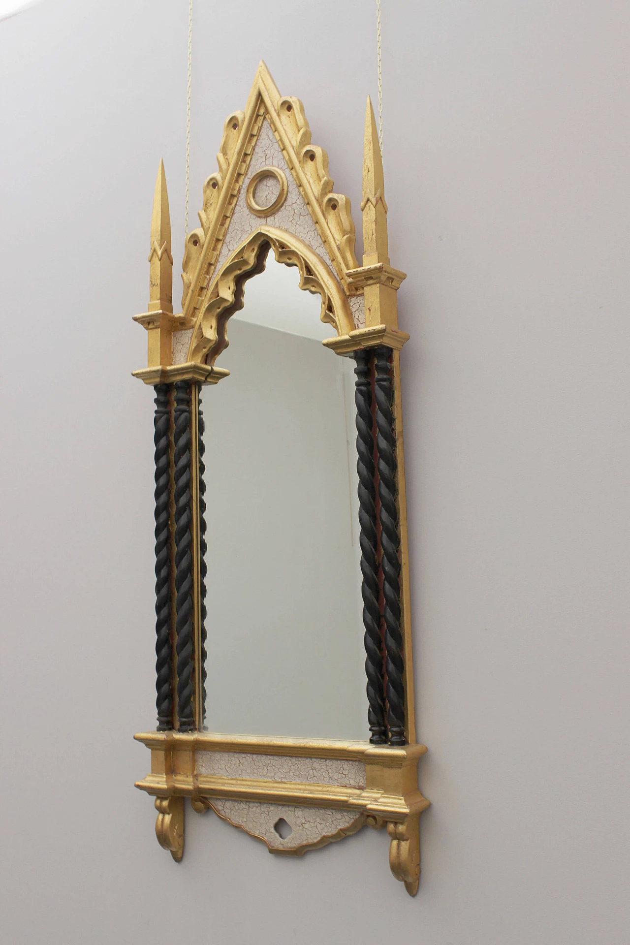 Vintage Italian neoGothic mirror, 70's 1097189
