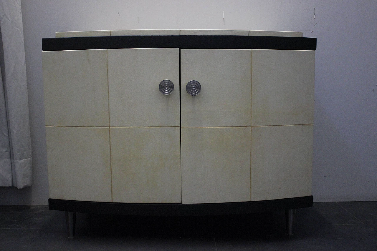 Wenge & Parchment Cabinet, 1970s 1097244