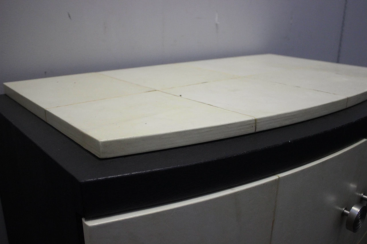 Wenge & Parchment Cabinet, 1970s 1097248