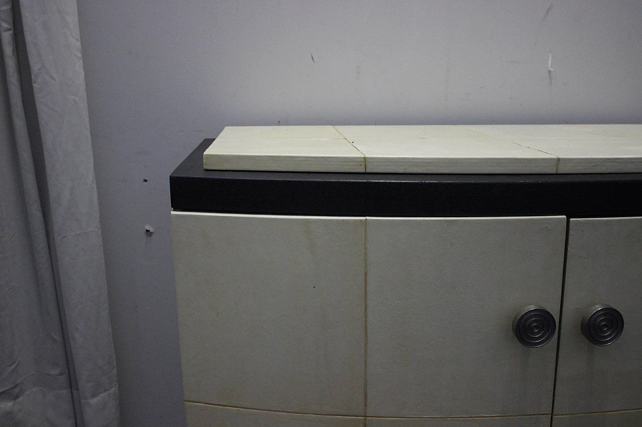 Wenge & Parchment Cabinet, 1970s 1097249