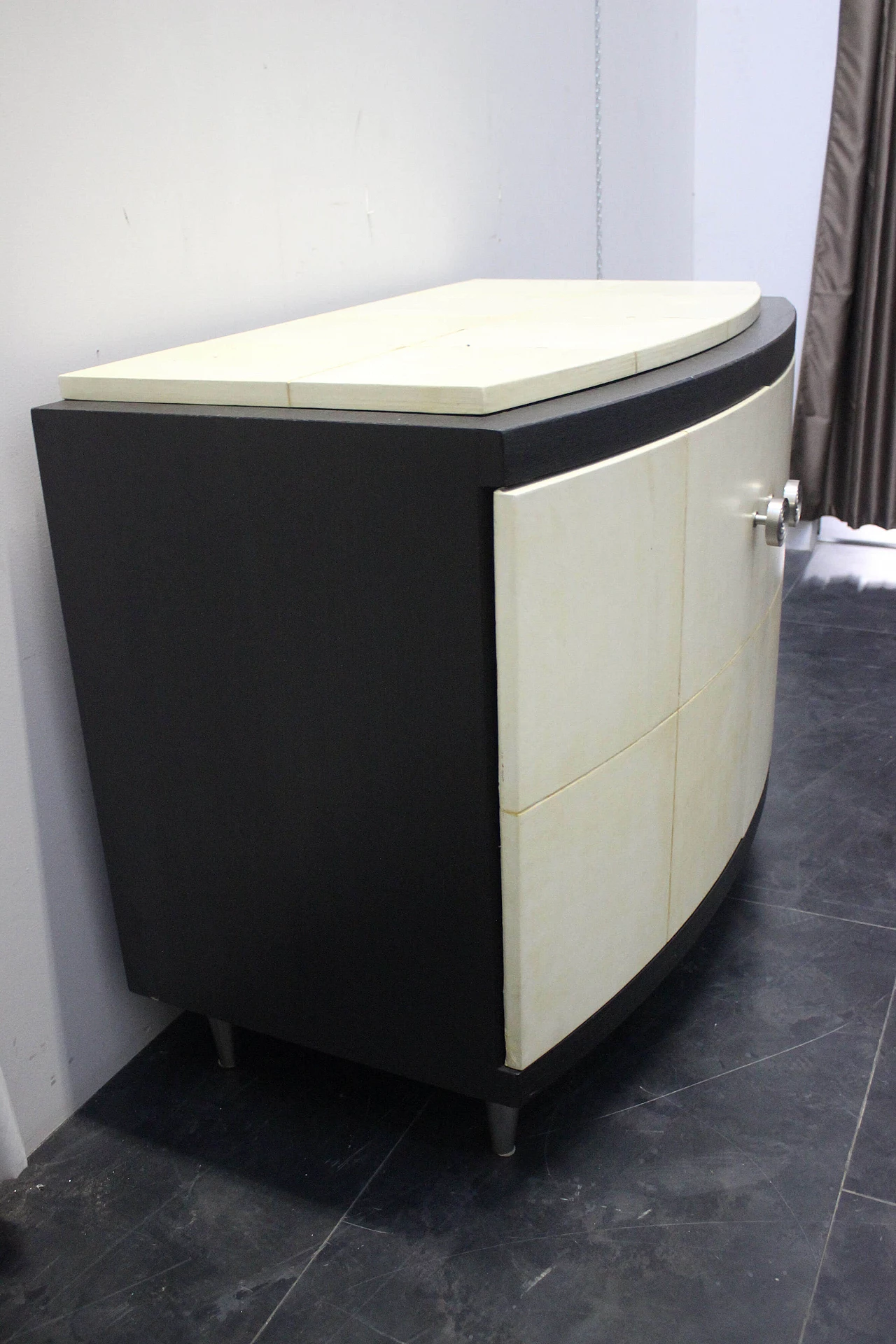 Wenge & Parchment Cabinet, 1970s 1097251