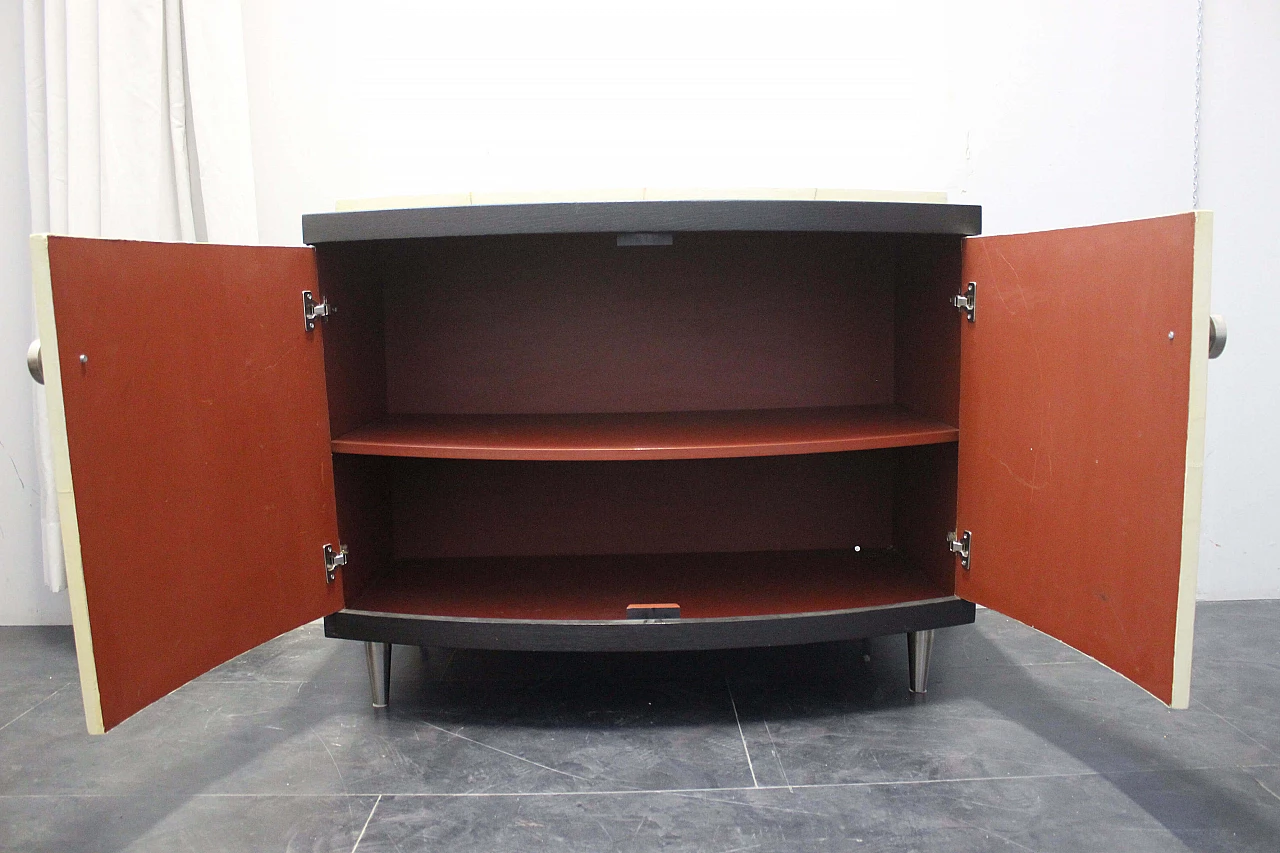 Wenge & Parchment Cabinet, 1970s 1097252