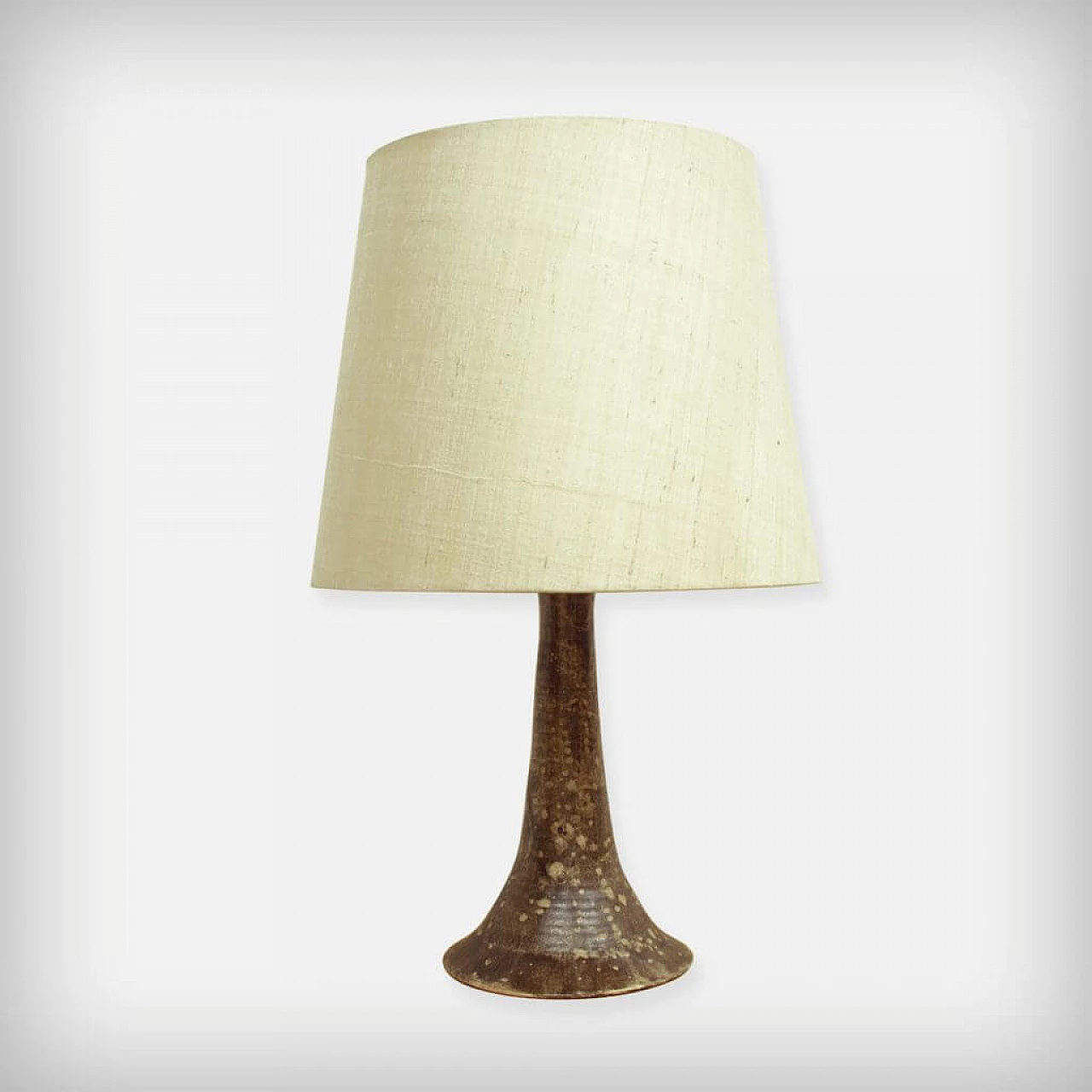 Table lamp in ceramic and fabric, 70s 1097311