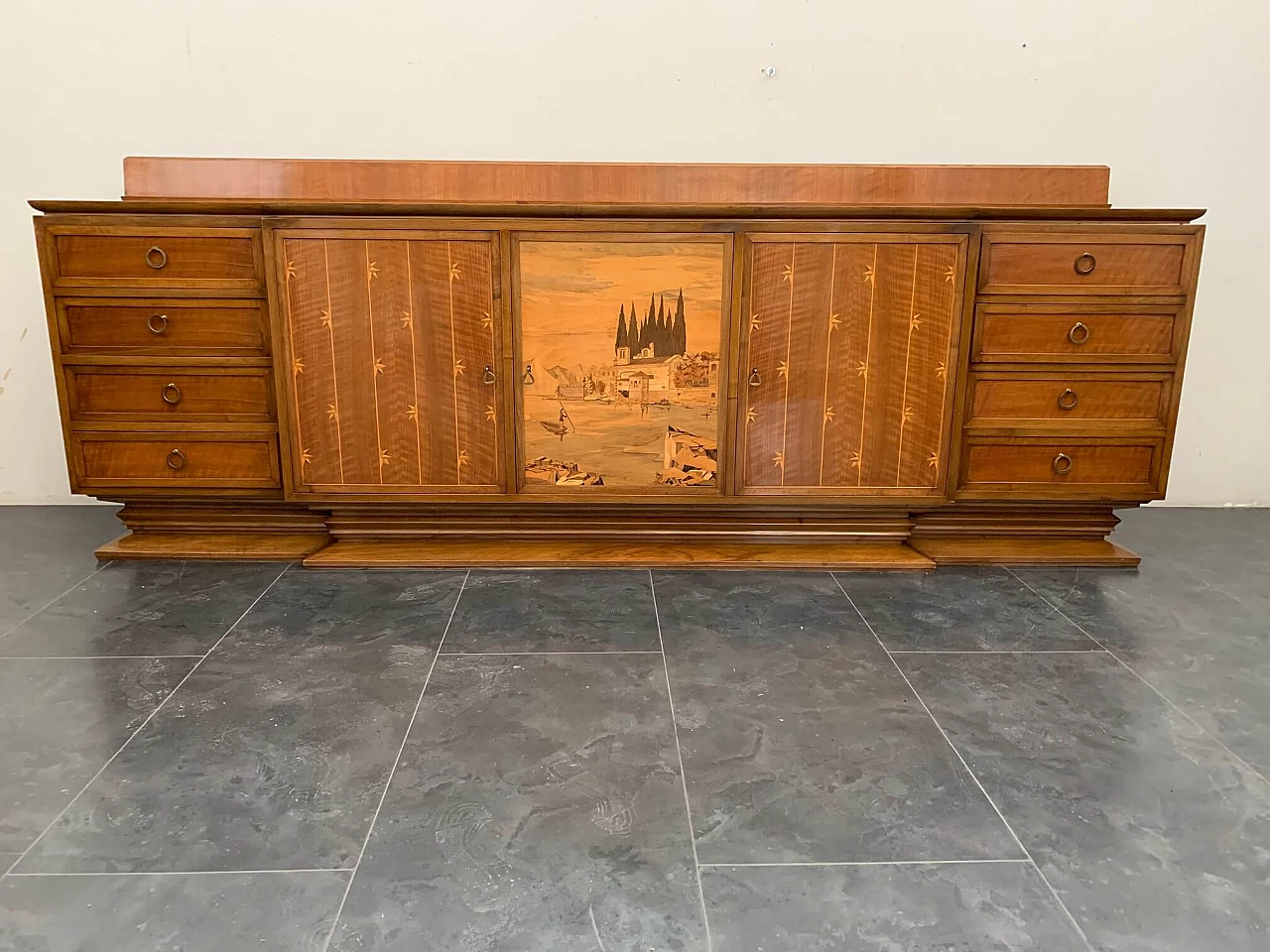 Credenza in stile Art Déco di Giuseppe Anzani, anni '40 1097719