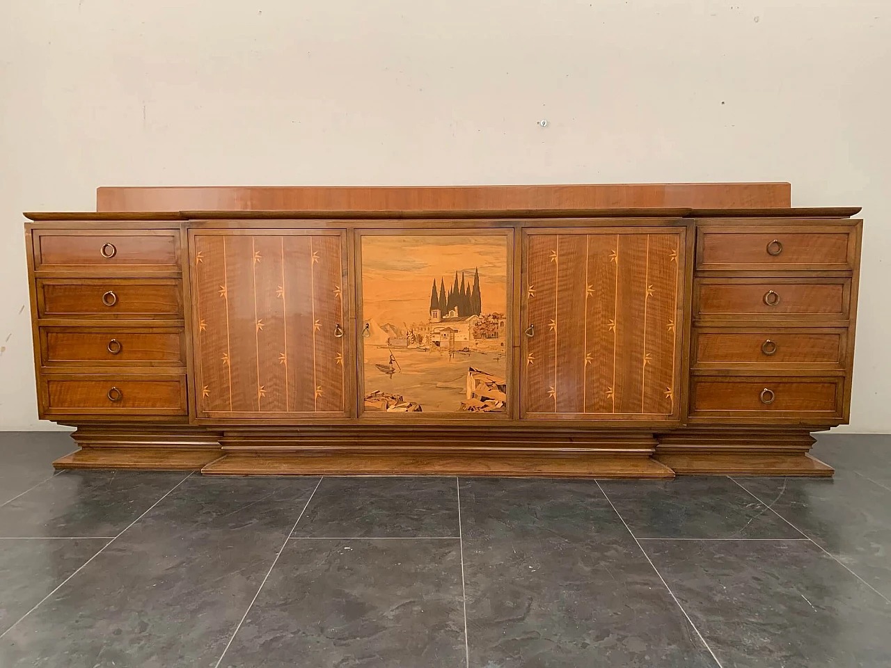 Credenza in stile Art Déco di Giuseppe Anzani, anni '40 1097720