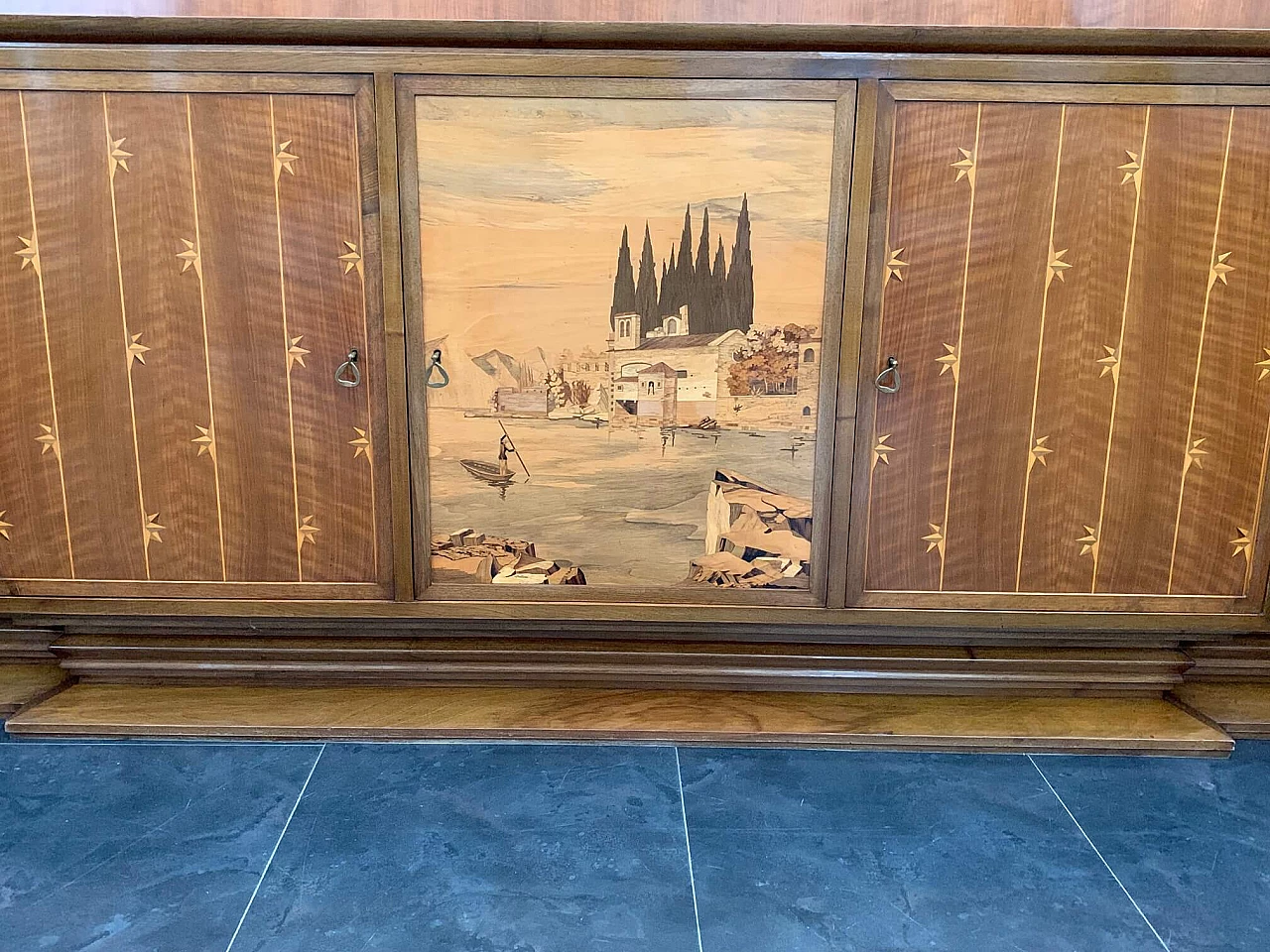 Credenza in stile Art Déco di Giuseppe Anzani, anni '40 1097721