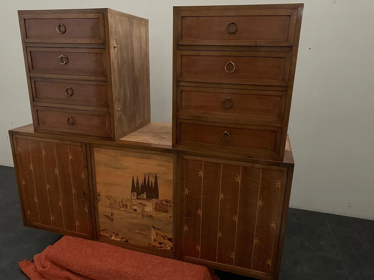 Credenza in stile Art Déco di Giuseppe Anzani, anni '40 1097748