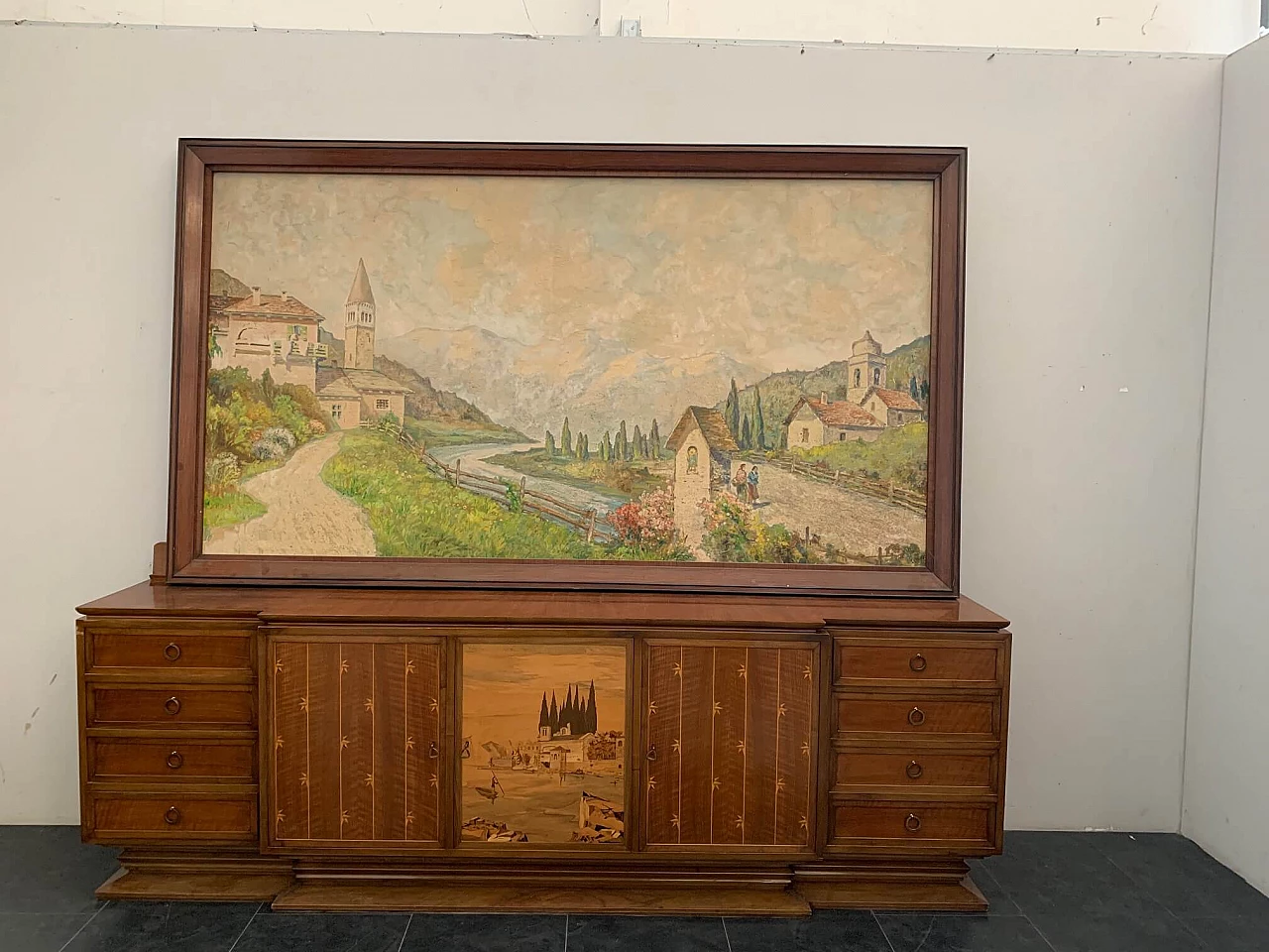 Credenza in stile Art Déco di Giuseppe Anzani, anni '40 1097753