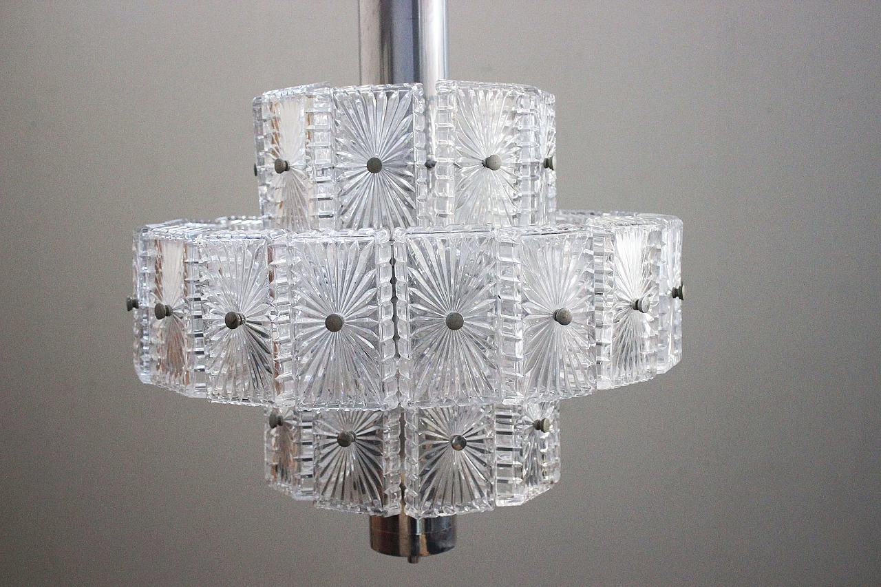 Cut crystal chandelier, 1970s 1097766