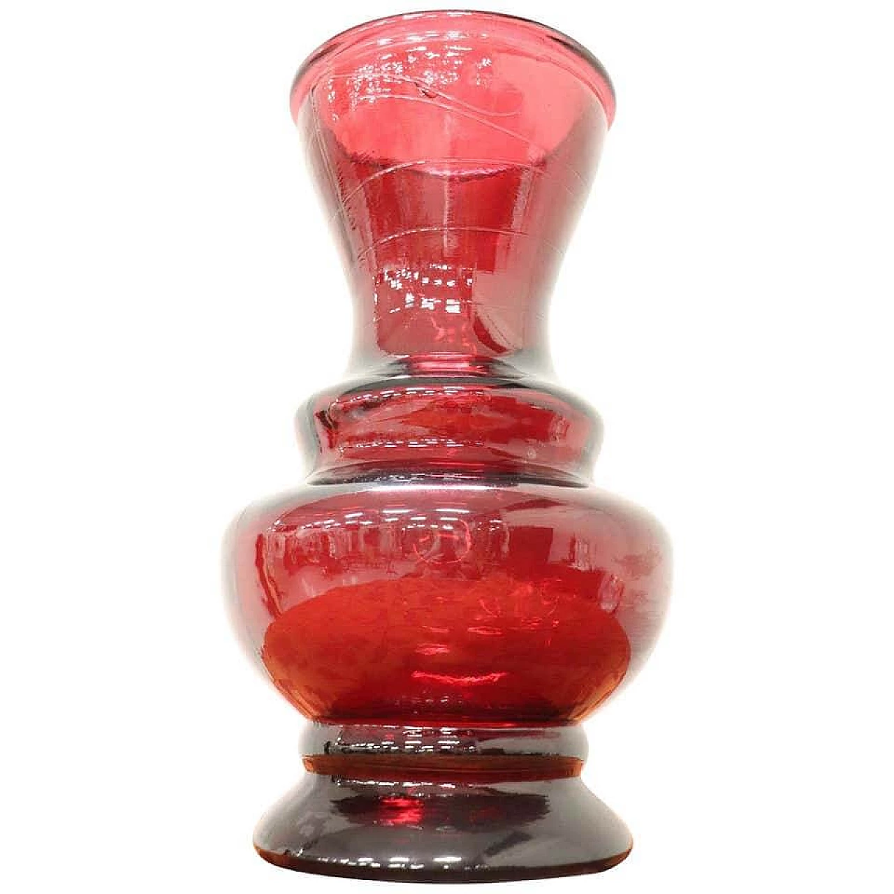 Grande vaso in vetro artistico di Murano, rosso 1097927