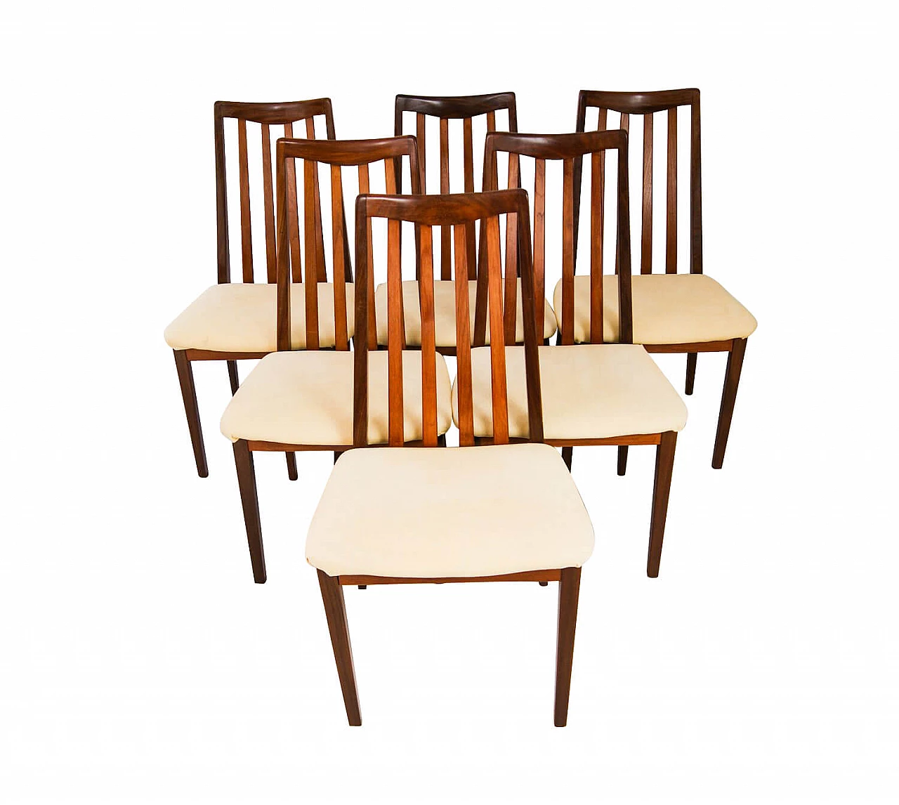 6 sedie da pranzo in afromosia di G Plan, anni '60 1098403