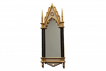 Vintage Italian neoGothic mirror, 70's
