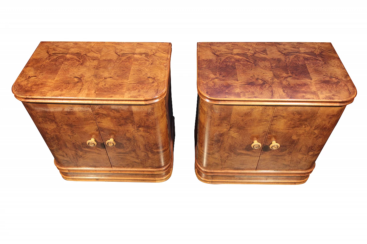 Pair of Art Deco bedside tables, 1930s 1098493