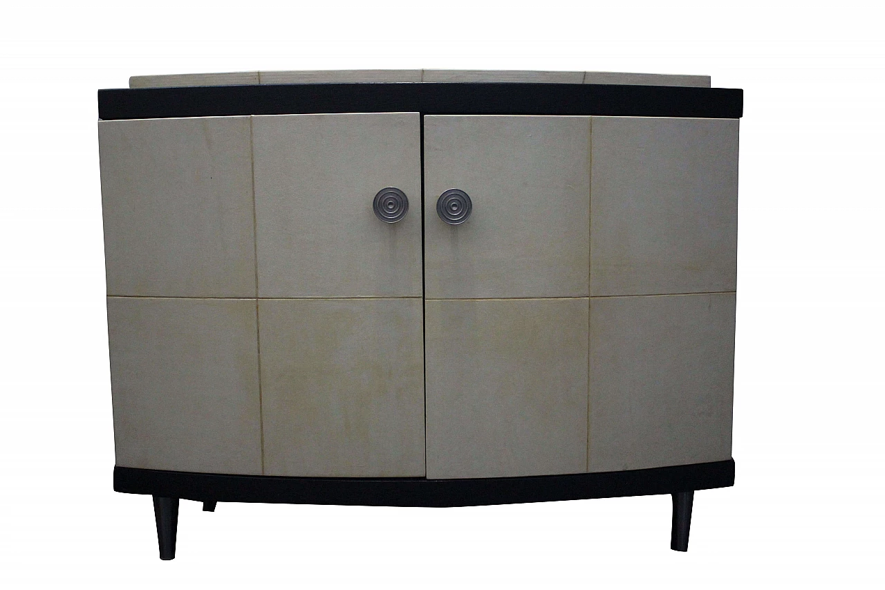 Wenge & Parchment Cabinet, 1970s 1098497