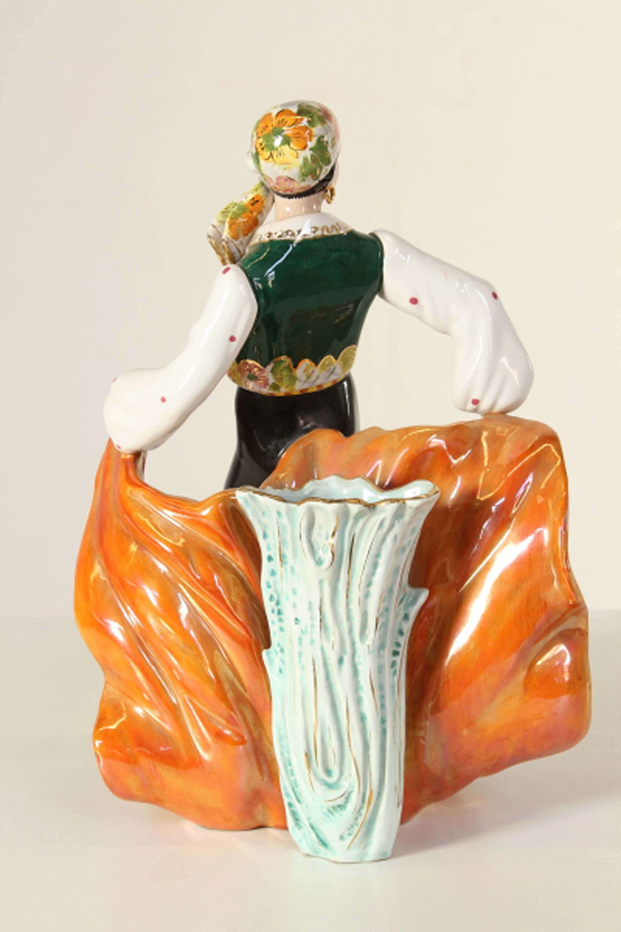 Scultura in ceramica di ballerino di Girardi Giovanni, anni '40 1098622