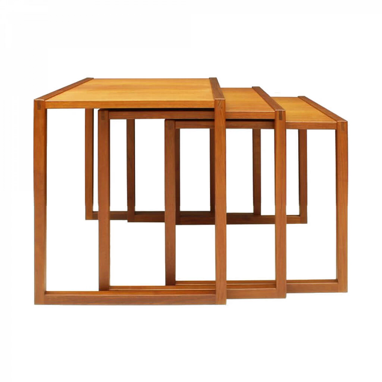 Set Of 3 nesting tables in teak model 133 by Kai Kristiansen 1098682