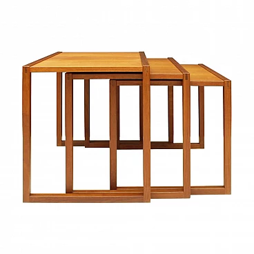 Set Of 3 nesting tables in teak model 133 by Kai Kristiansen