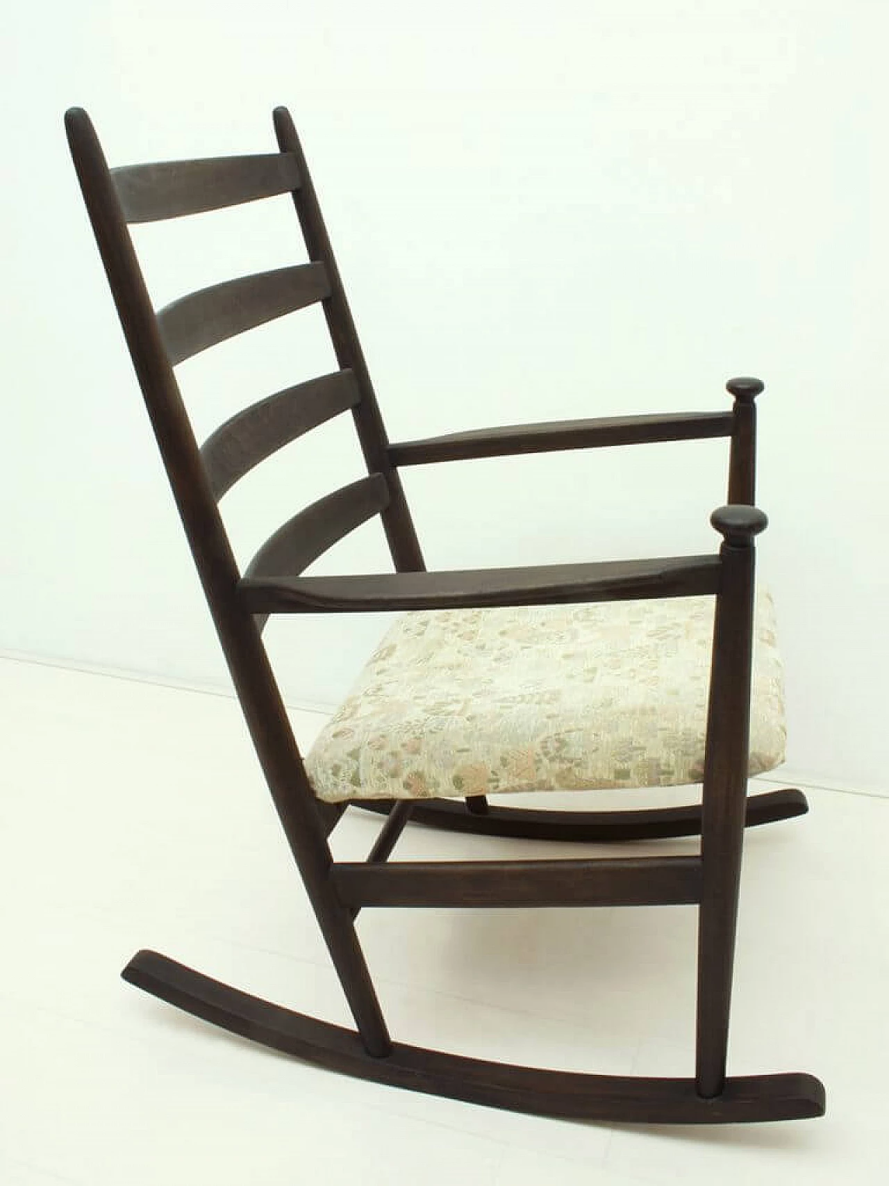 '50s Dark Brown Stained Rocking Chair by Poul M. Volther for Gemla 1098767