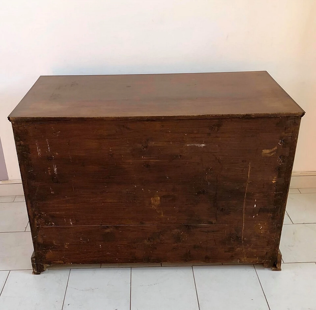 Walnut chest of drawers with keys, end of '800 1098843