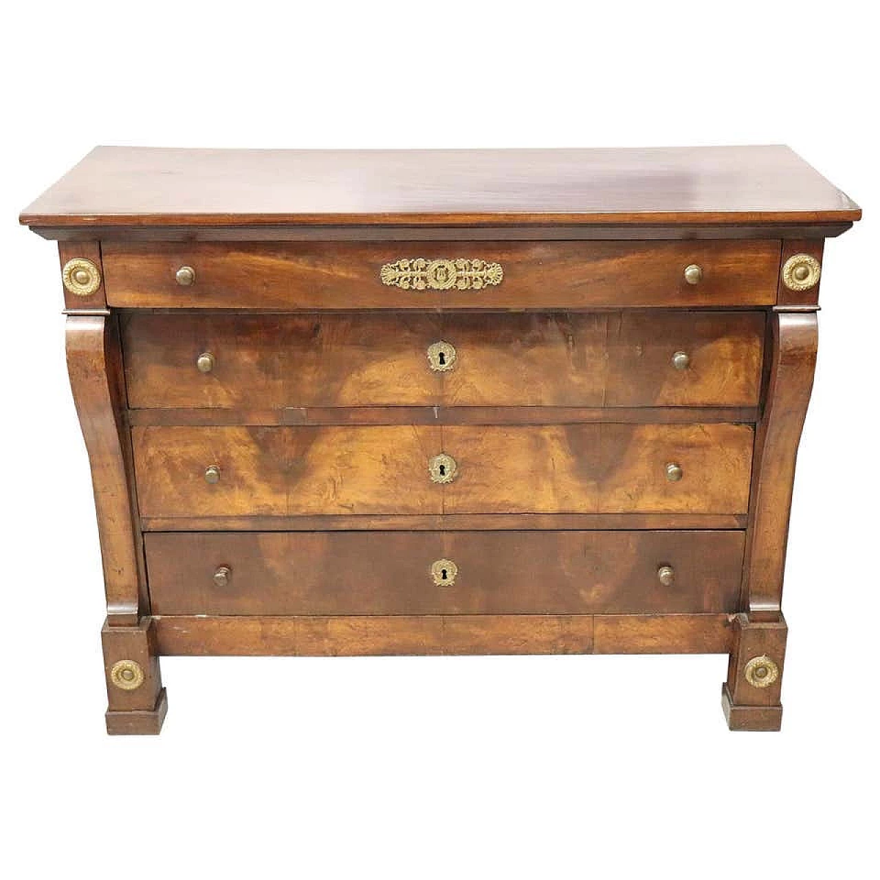 Comò antico in noce epoca Impero, '800 1098877