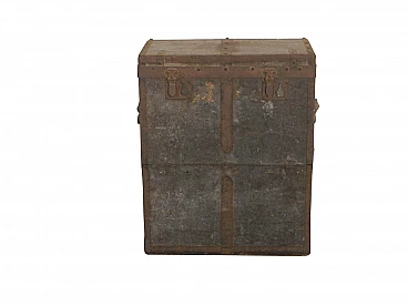 Military trunk in wood and metal, Turin, Italy, 30s