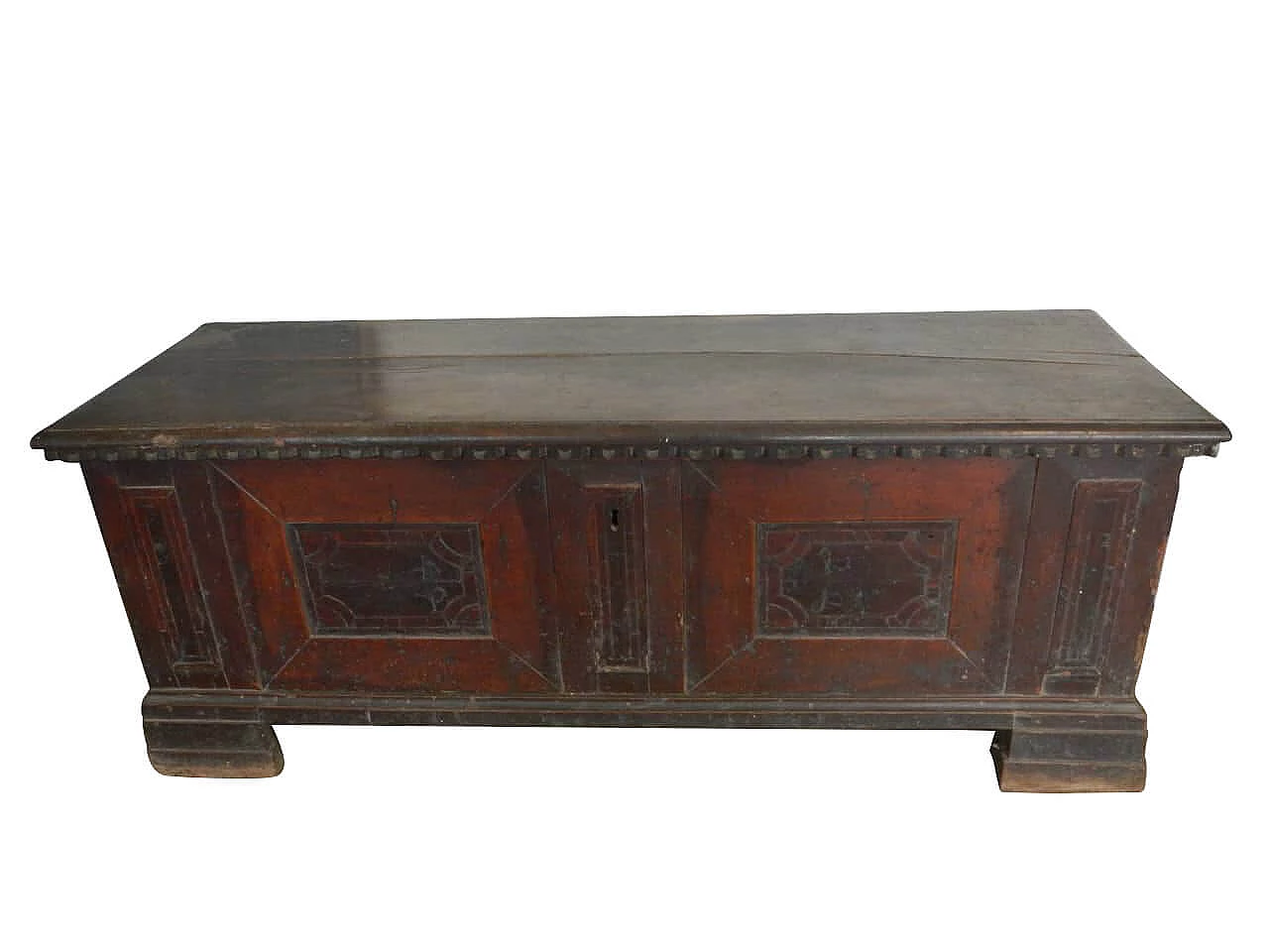Antique walnut Italian cassone, late 18th century 1100210