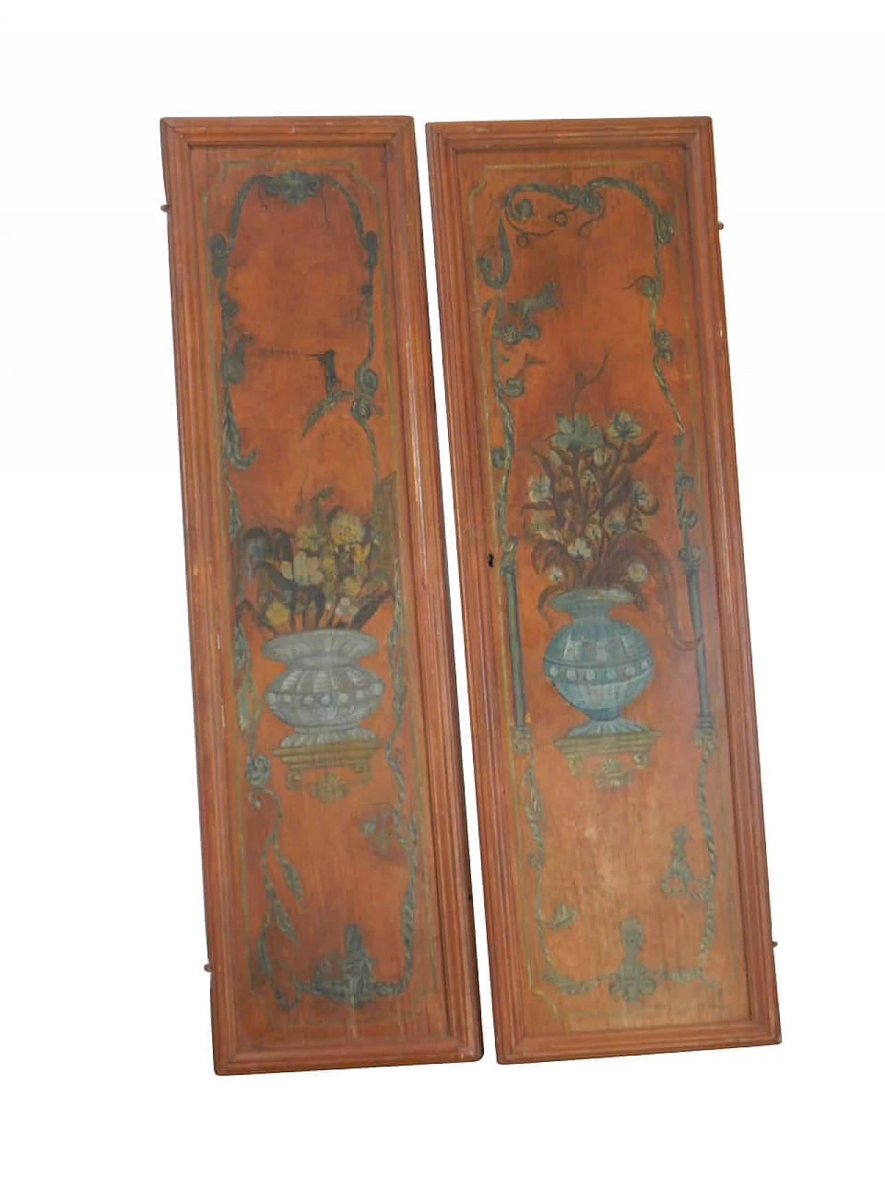 Pair of painted doors, late 1800's 1100397