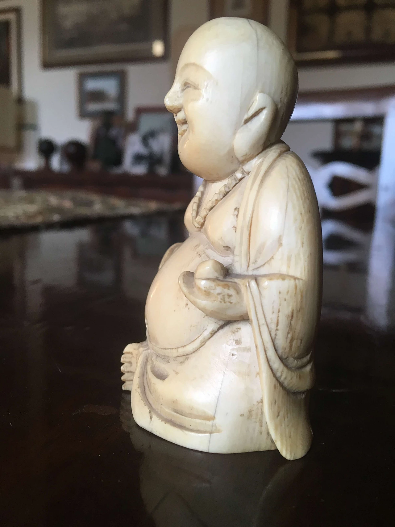 Buddha in ivory XIX sec 1100507