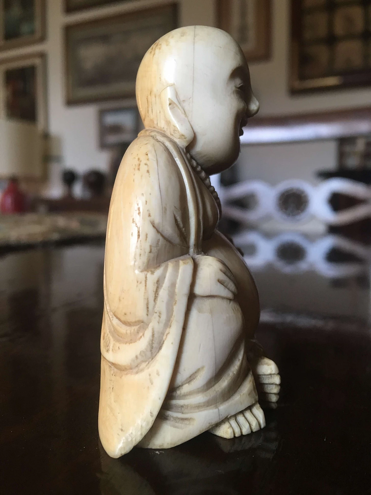 Buddha in ivory XIX sec 1100509