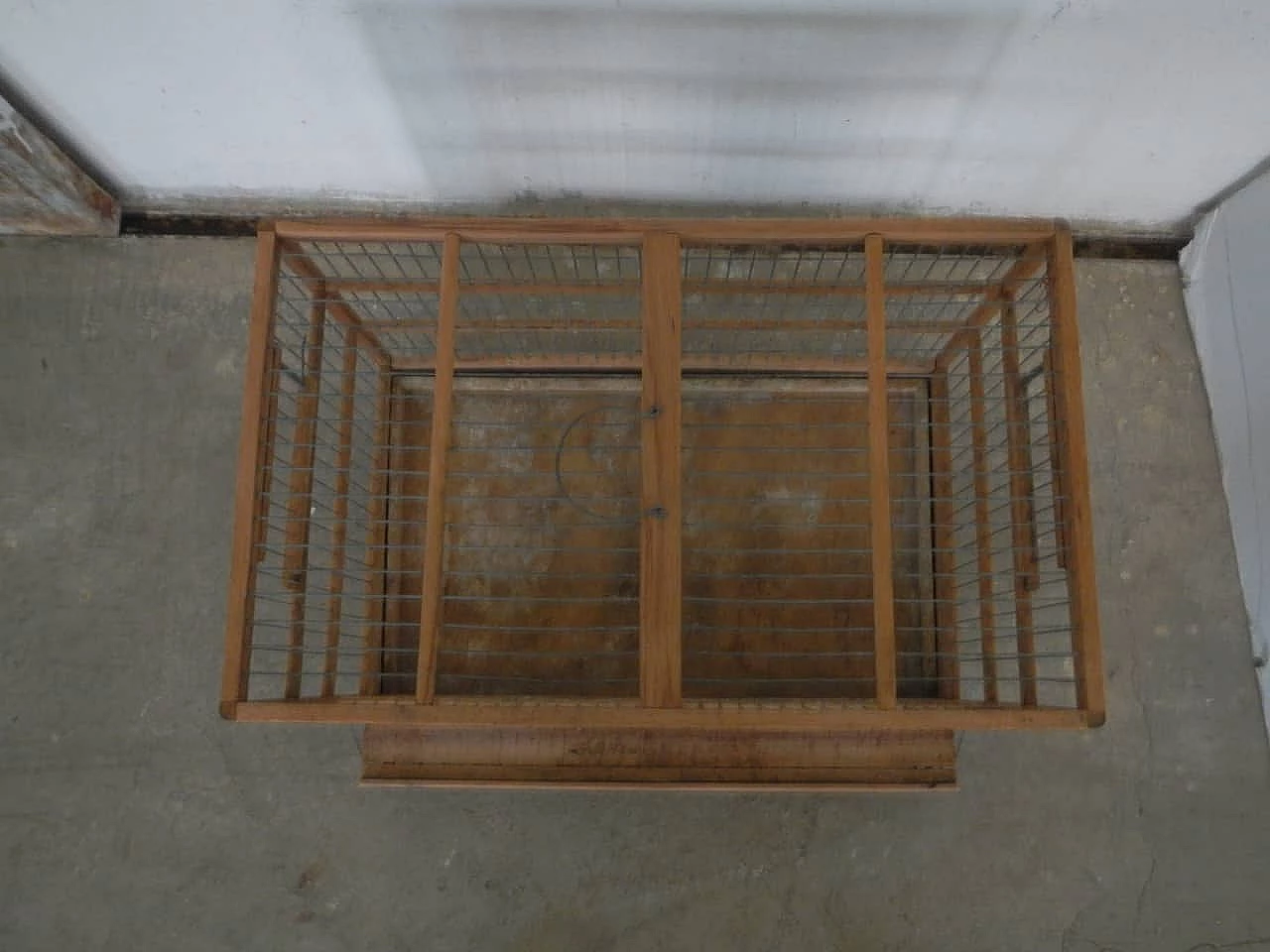 Gabbia da canarino in legno, Italia, anni 50 1100588