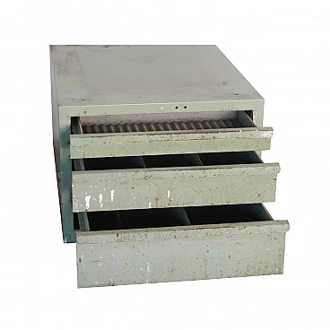 Industrial office unit with 3 drawers, Italy, 70s