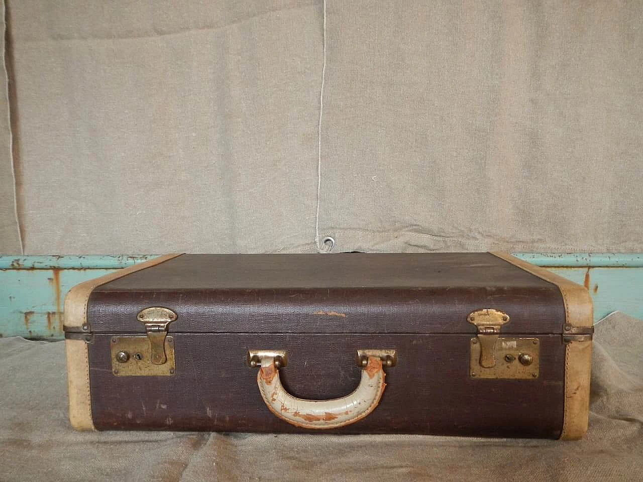 Leather suitcase, 1930's 1101045