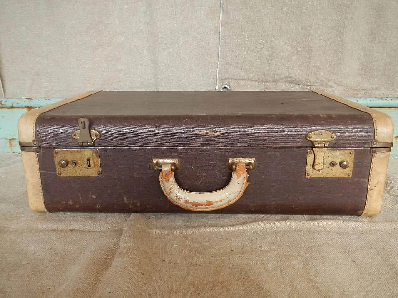 Leather suitcase, 1930's 1101046