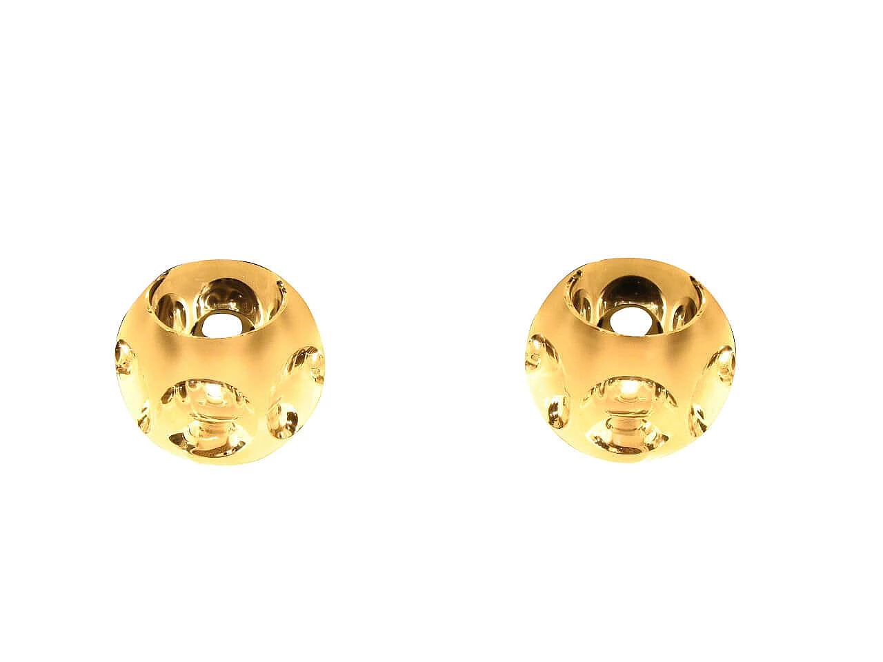 Coppia di lampade da tavolo in vetro di Peill & Putzler, anni '70 1101110