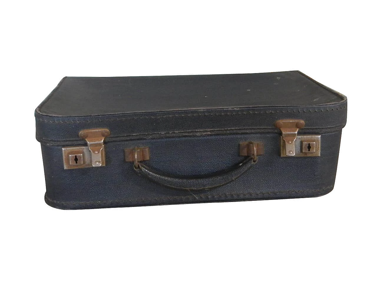 Valigia in cartone blu, anni '50 1101430