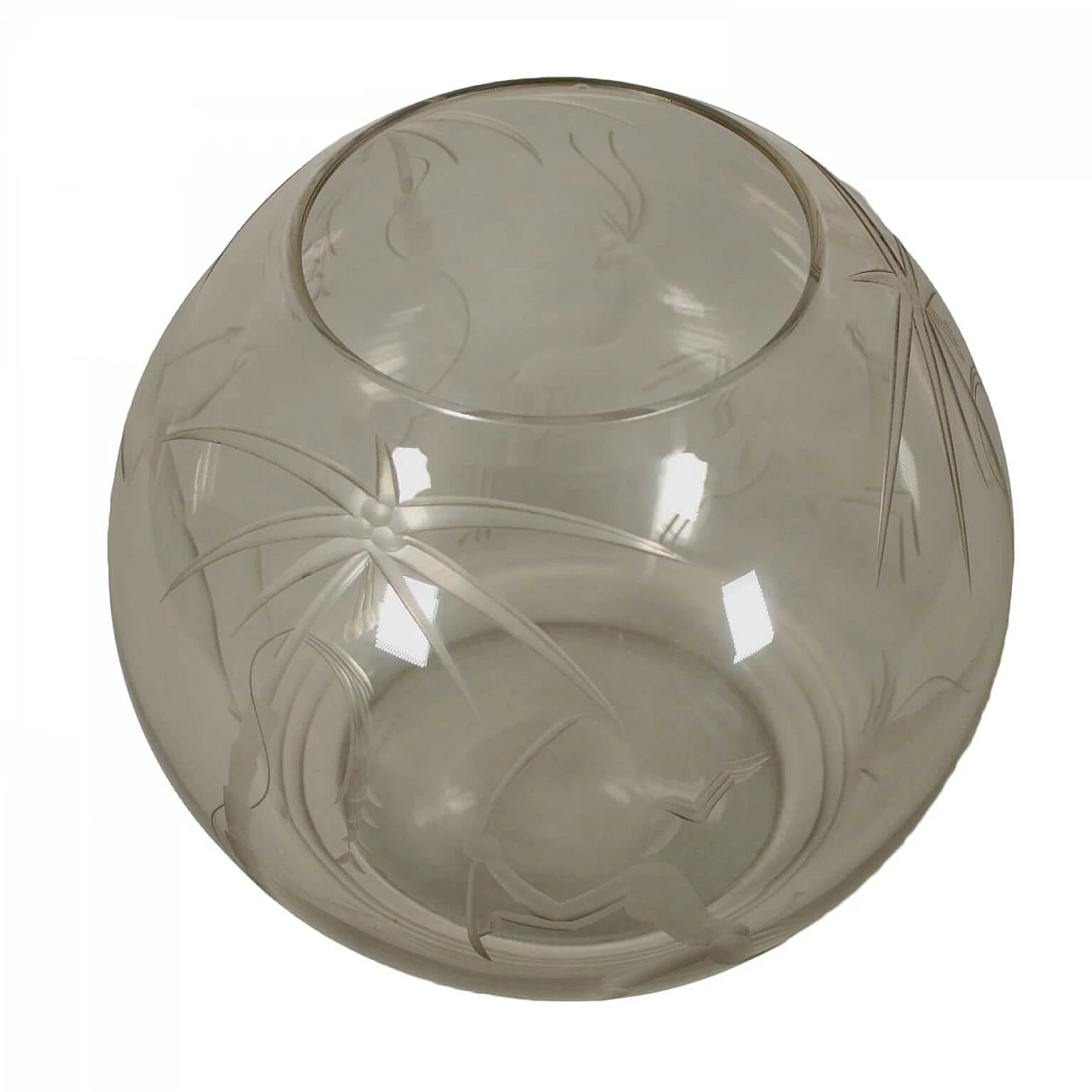 Vaso In vetro con incisioni 1101498