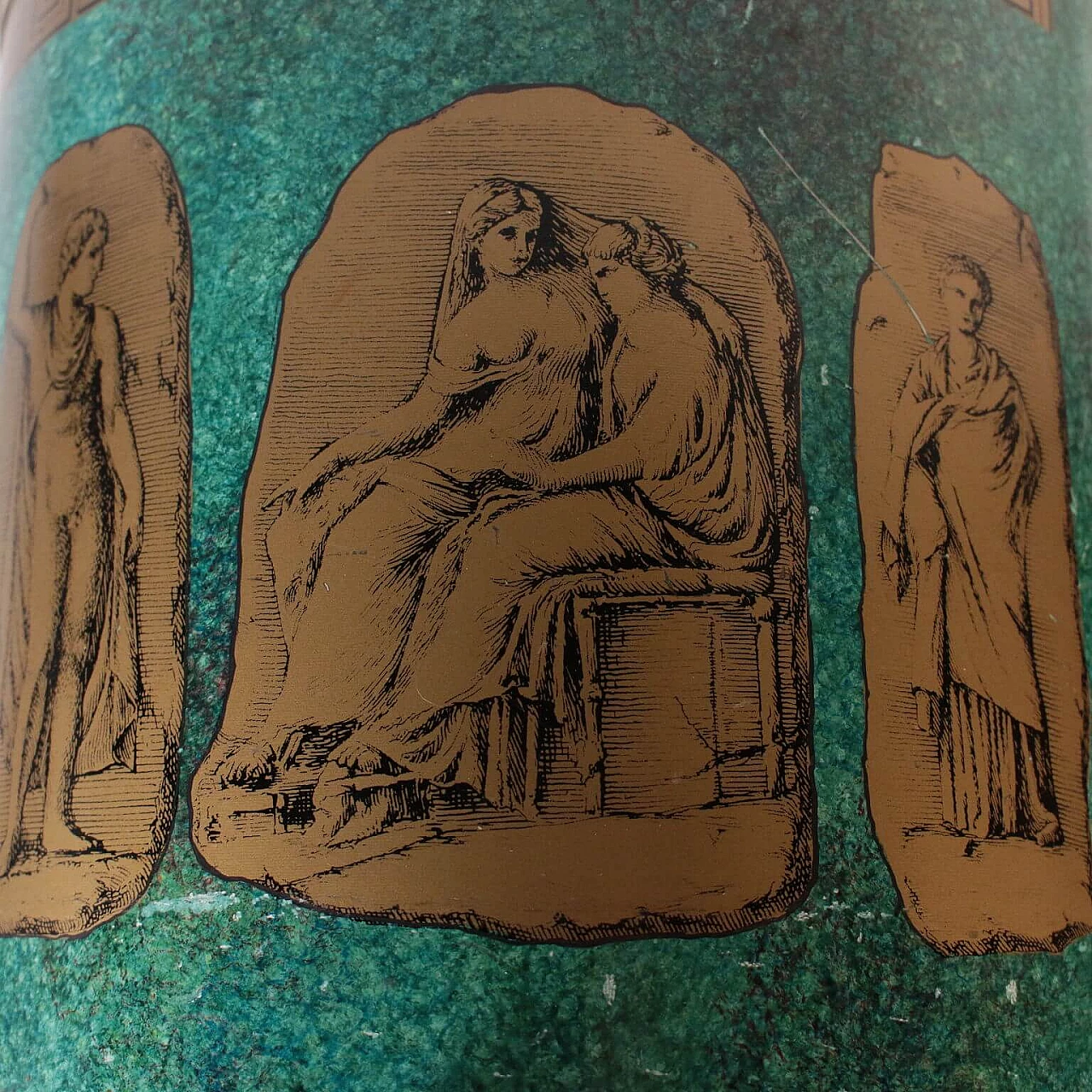 Brass paper basket by Felice Galbiati, 50s 1101552