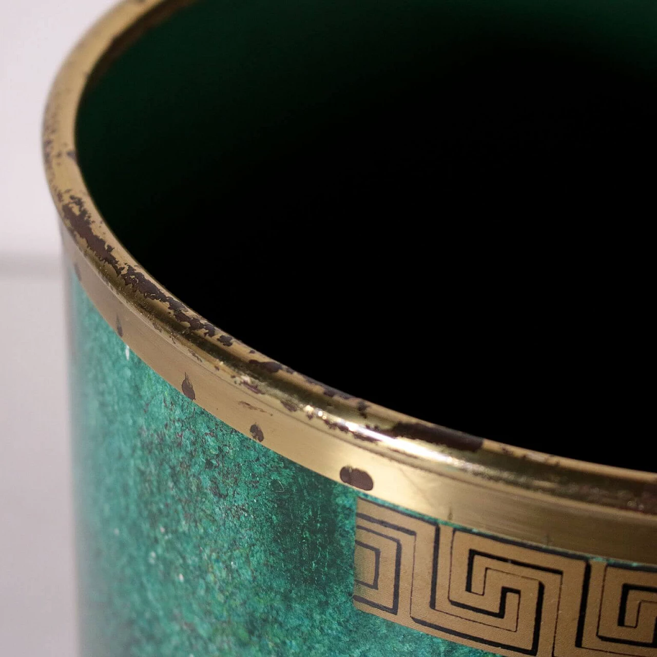 Brass paper basket by Felice Galbiati, 50s 1101556