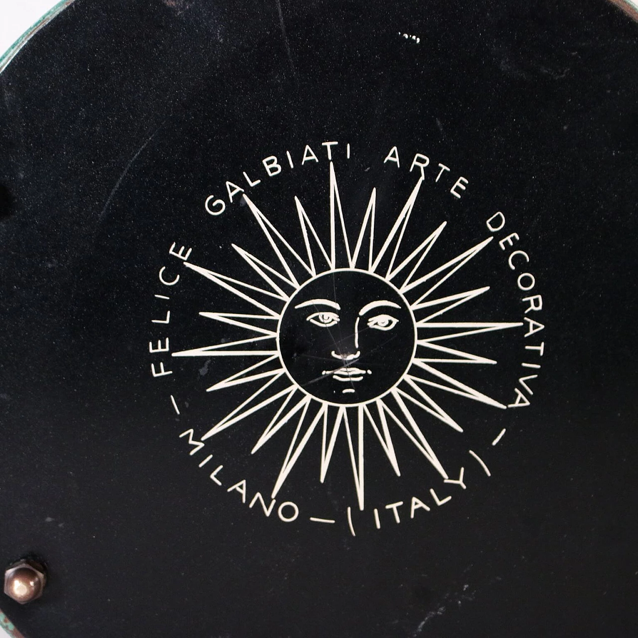 Brass paper basket by Felice Galbiati, 50s 1101558