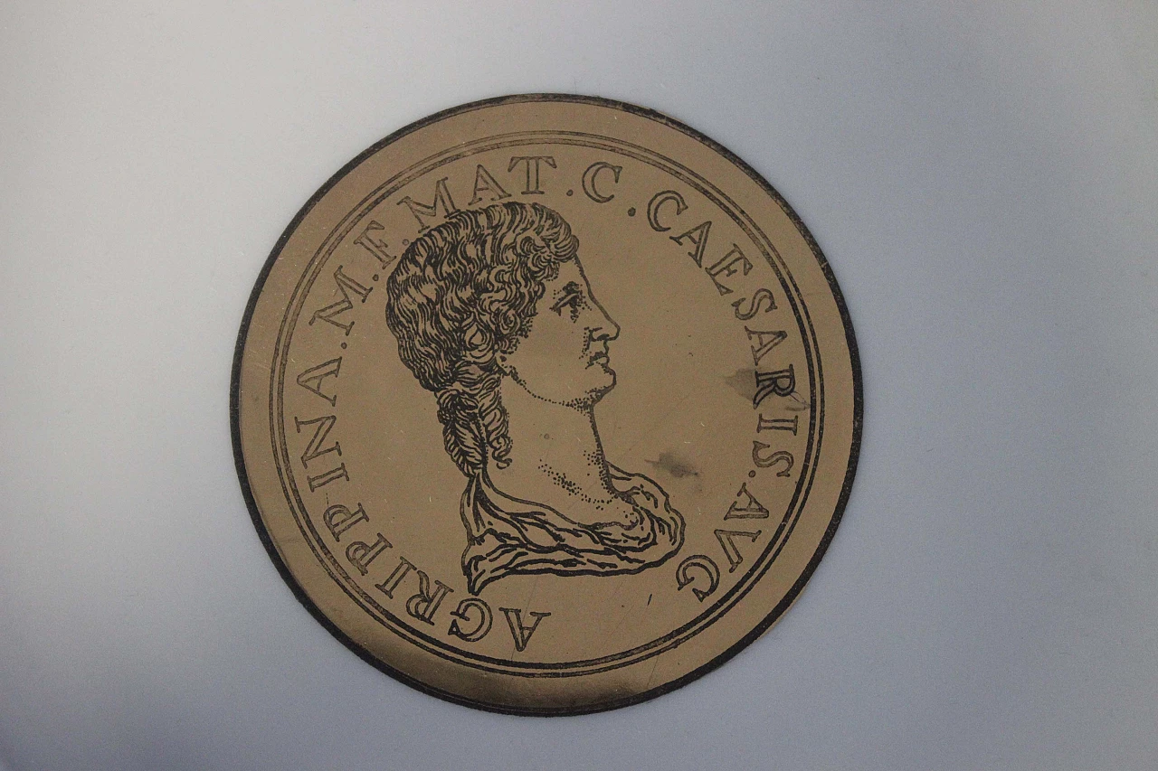 Set di 4 piatti con profili di Imperatori di Atelier Fornasetti, anni '40 1101598