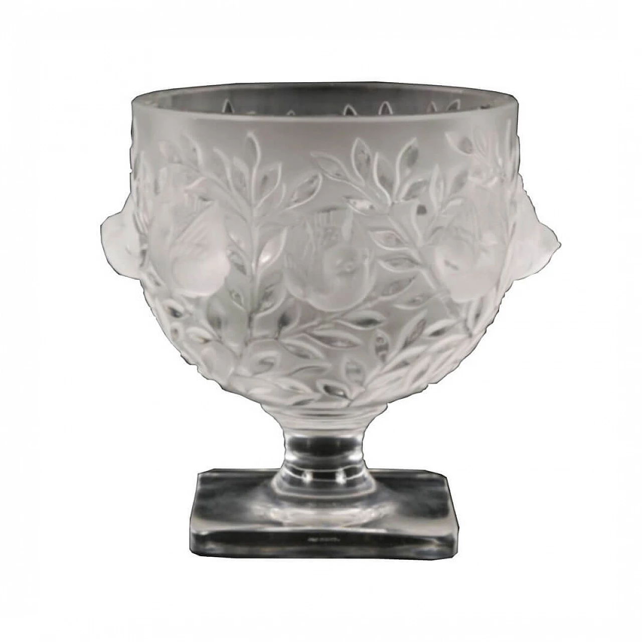 Vaso Elisabeth di Lalique in cristallo molato 1102065