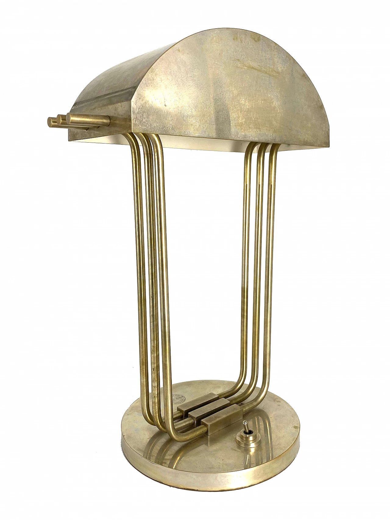 Lampada da tavolo progettata da Marcel Breuer per l'Expo di Parigi del 1925, firmata 1102256