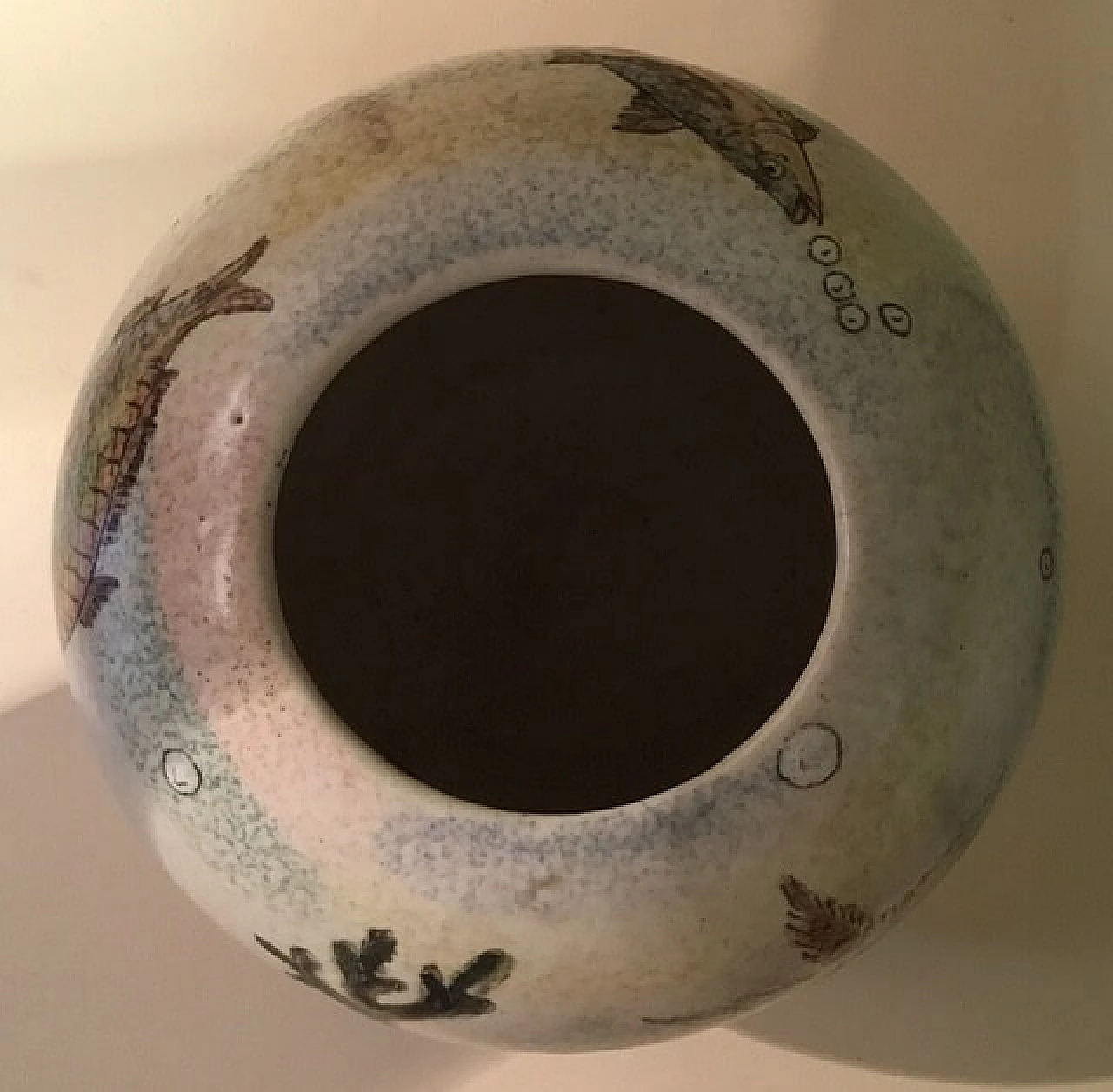 Ceramic vase with fish, Albisola 1102695