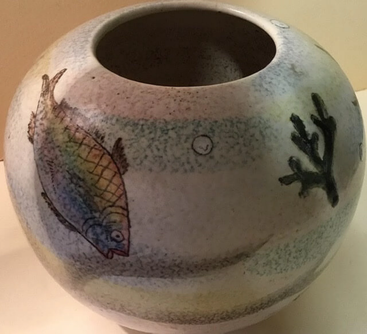 Ceramic vase with fish, Albisola 1102696