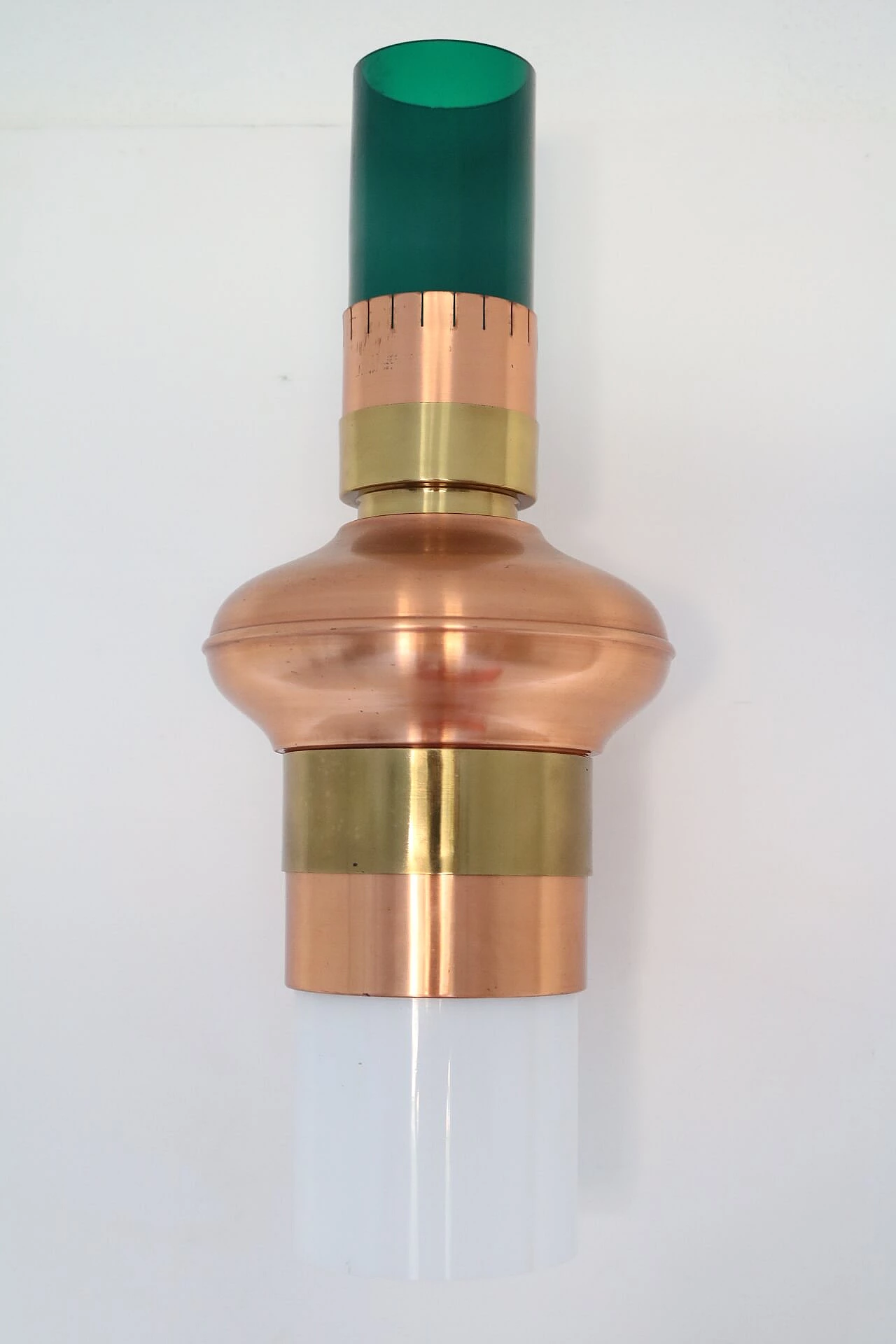 Large wall sconce in plexiglas and bronze, 1970s 1102728