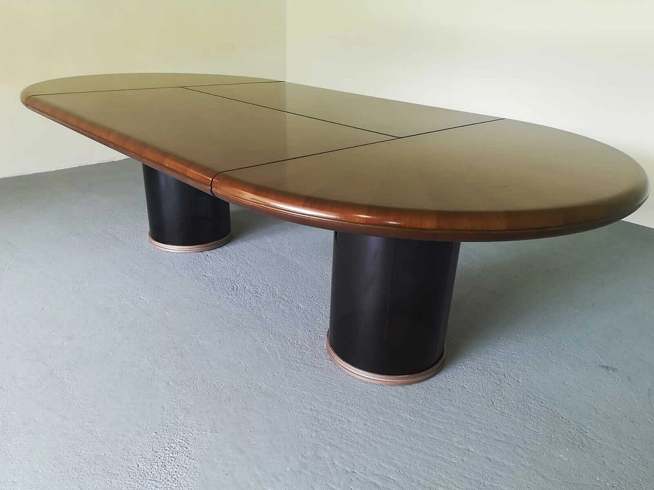 Large executive table in walnut wood 1102763