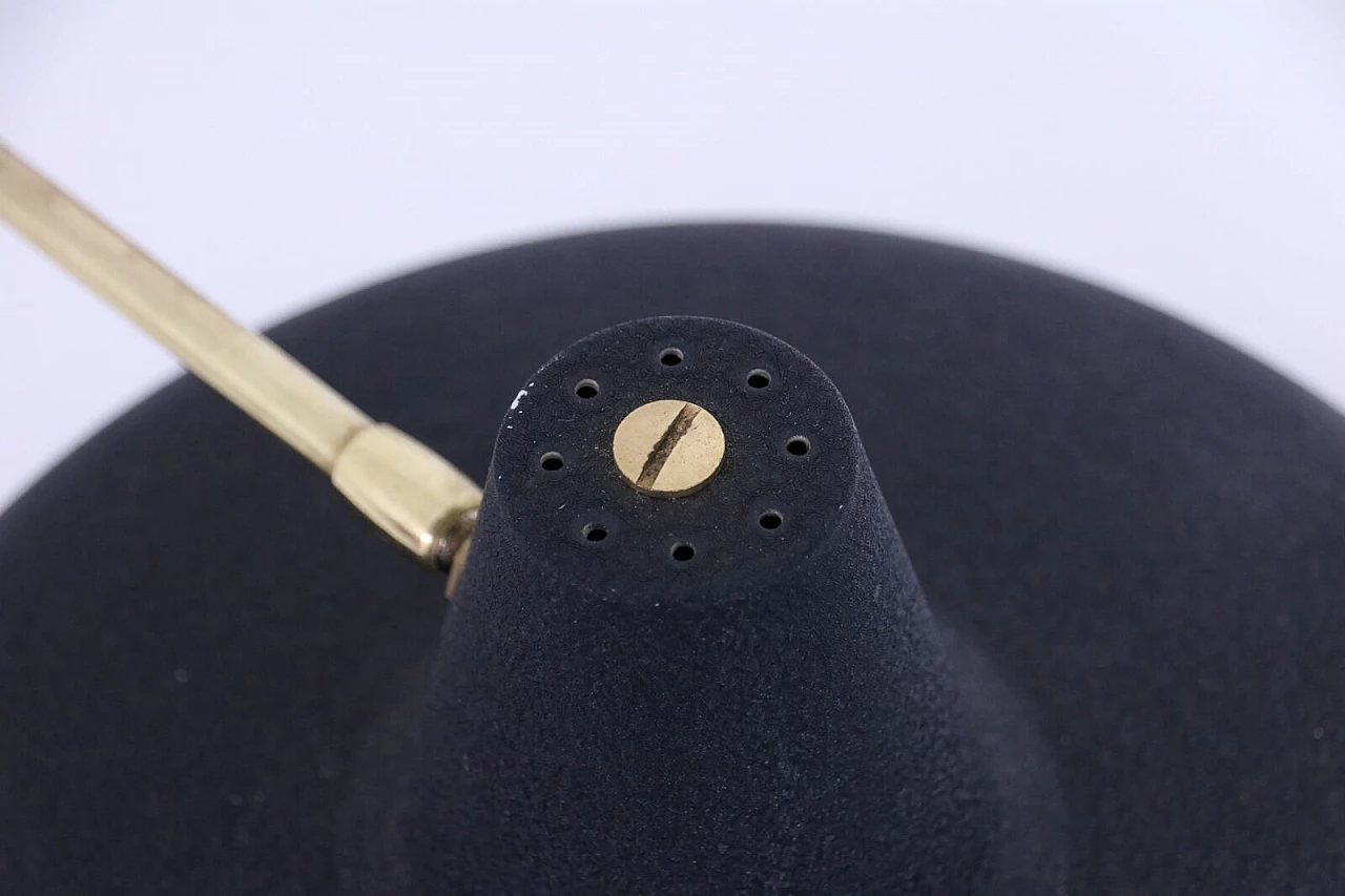 Lampada a braccio da muro con coppa in vernice goffrata 1102810