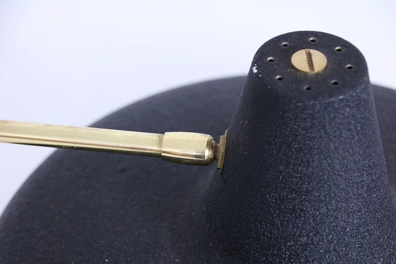 Lampada a braccio da muro con coppa in vernice goffrata 1102811