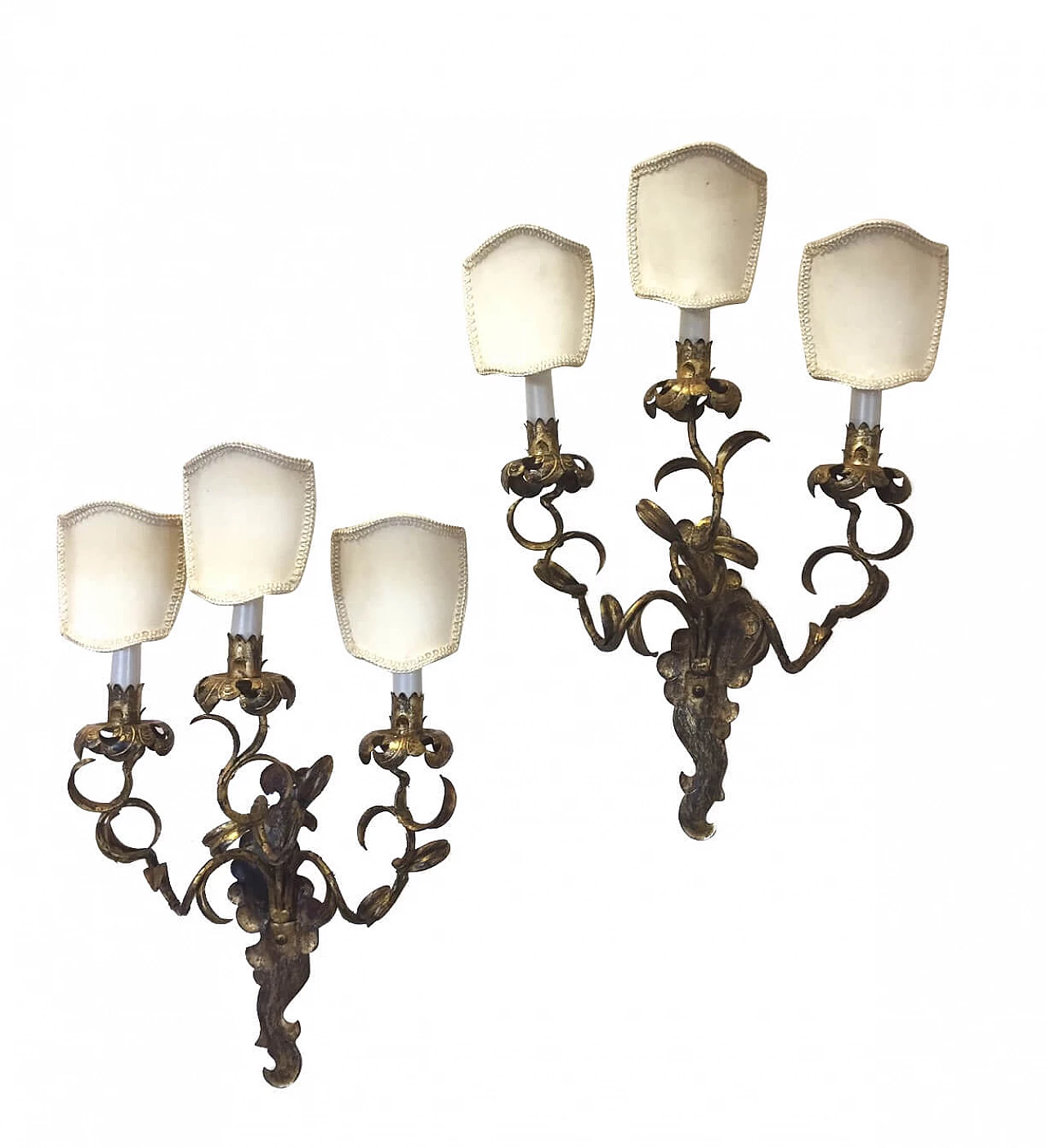 Coppia di appliques, anni '40 1102854